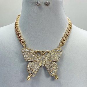 Butterfly Necklace set